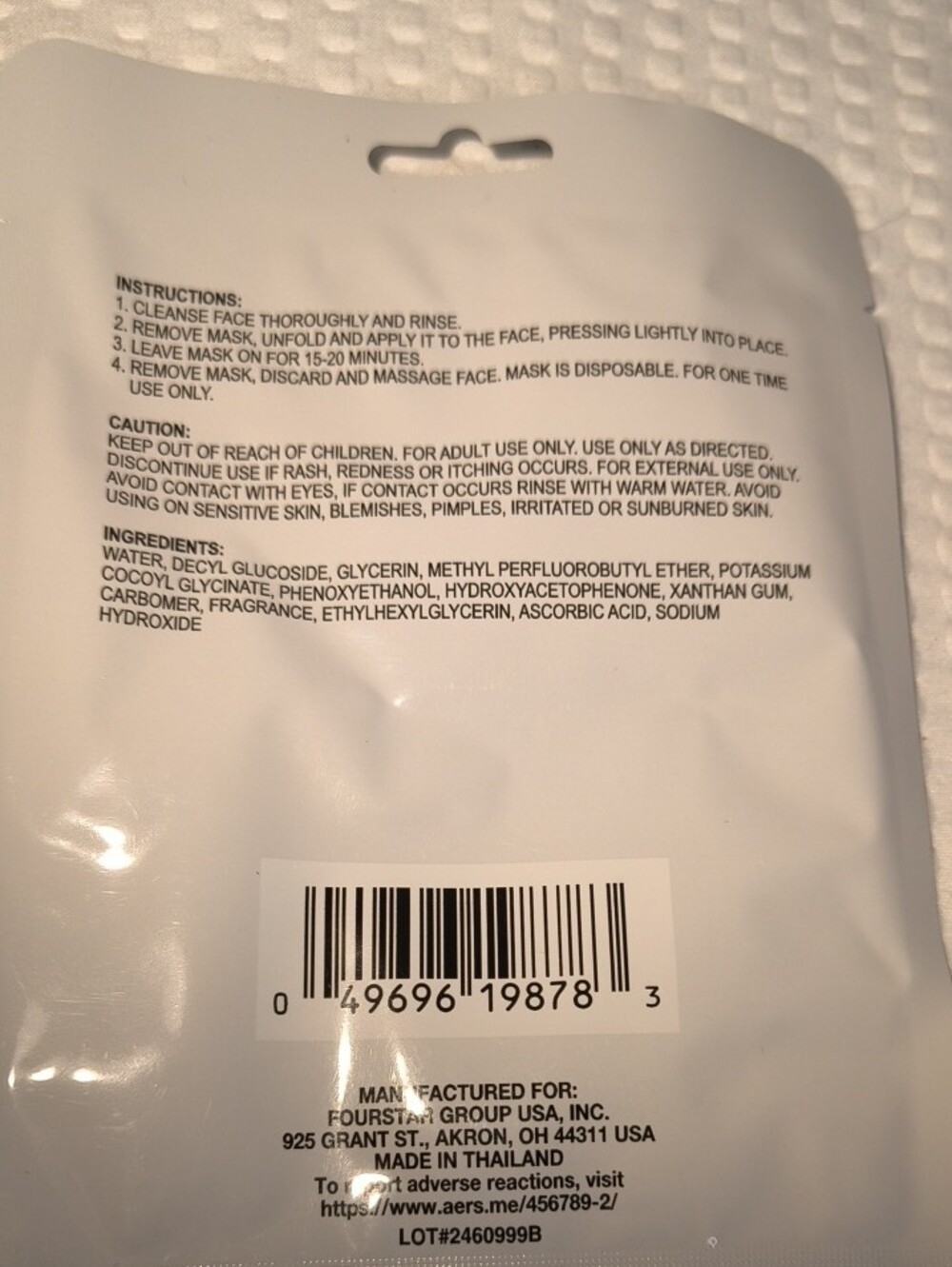 illuminating Bubbling Oxygen Grapefruit Face Mask Scented Oxygenating Treatment - Picture 4 of 4